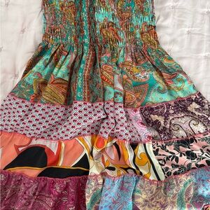 Colorful Bohemian Maxi Skirt